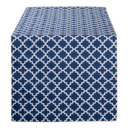 Fastfood 14 x 108 in. Nautical Blue Lattice Table Runner FA2567345